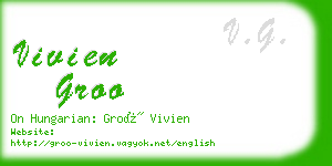 vivien groo business card